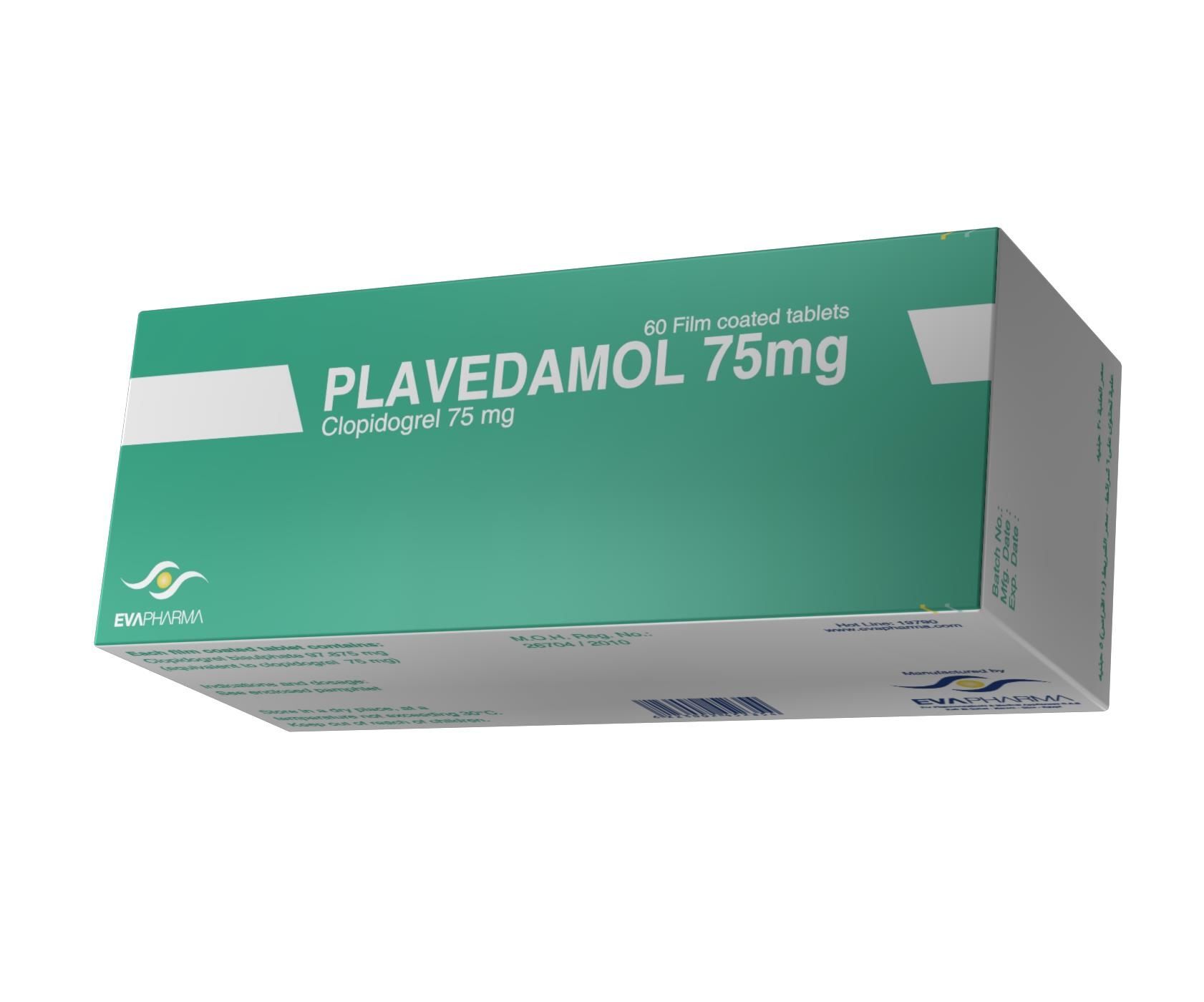 PLAVEDAMOL 75 MG