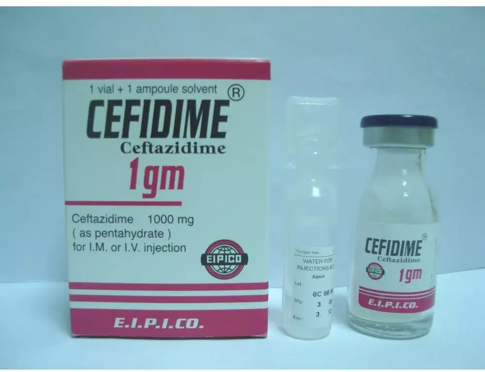 CEFIDIME 1GM 1VIAL+1AMP SOLV.