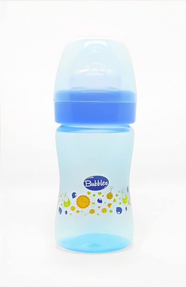 ببرونة بابلز كلاسيك للأطفال-180 مل- ازرق