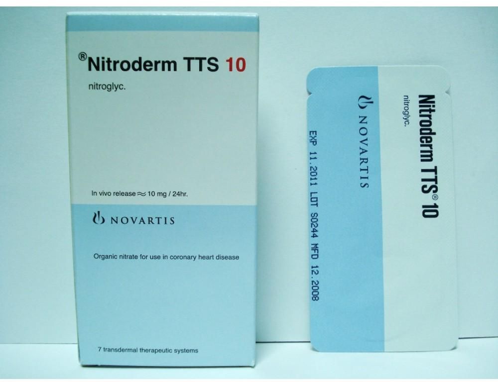 NITRODERM TTS 10 MG 7 PATCHES
