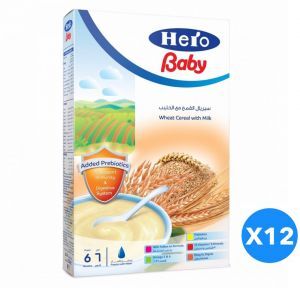 مجموعة سيريال قمح مع الحليب 12 قطعة من هيرو بيبي