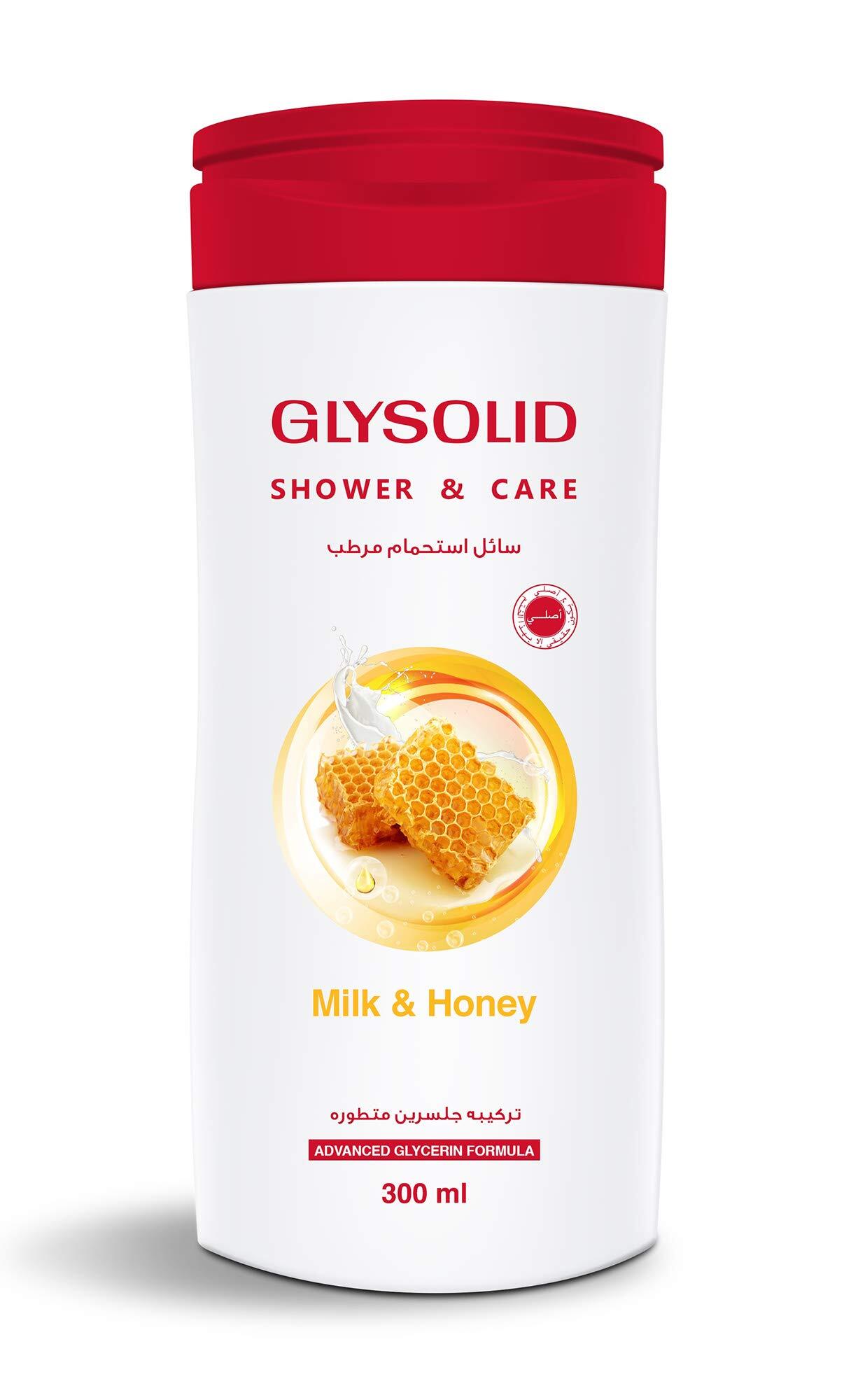 جليسوليد سائل استحمام العسل والحليب 300 مل