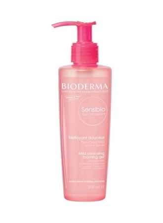 bioderma sensibio gel moussant pump 200ml