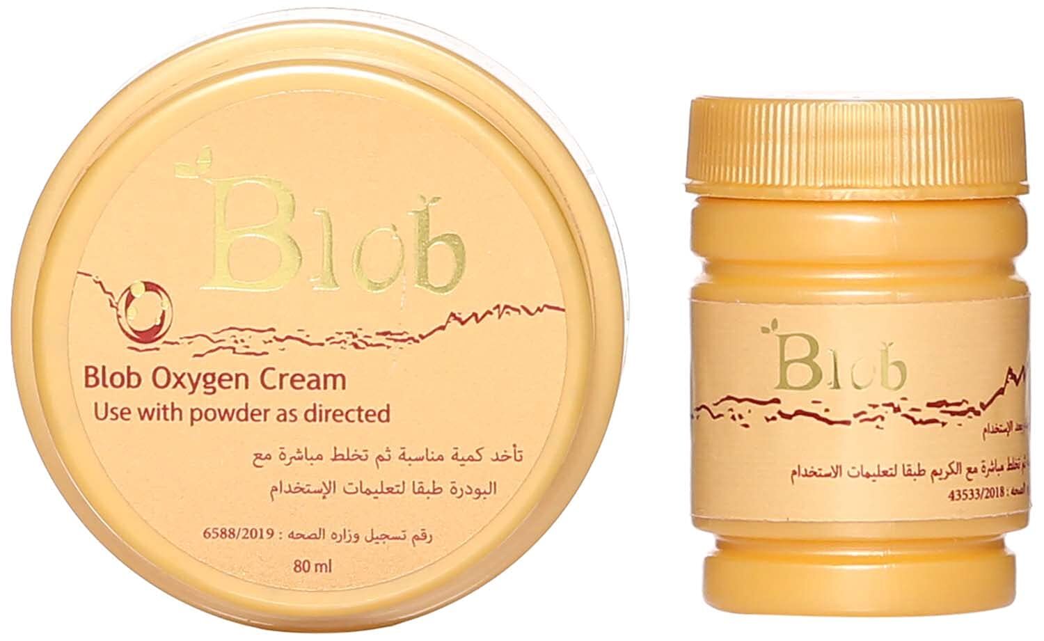 Blob Bleaching Powder and Oxygen Cream