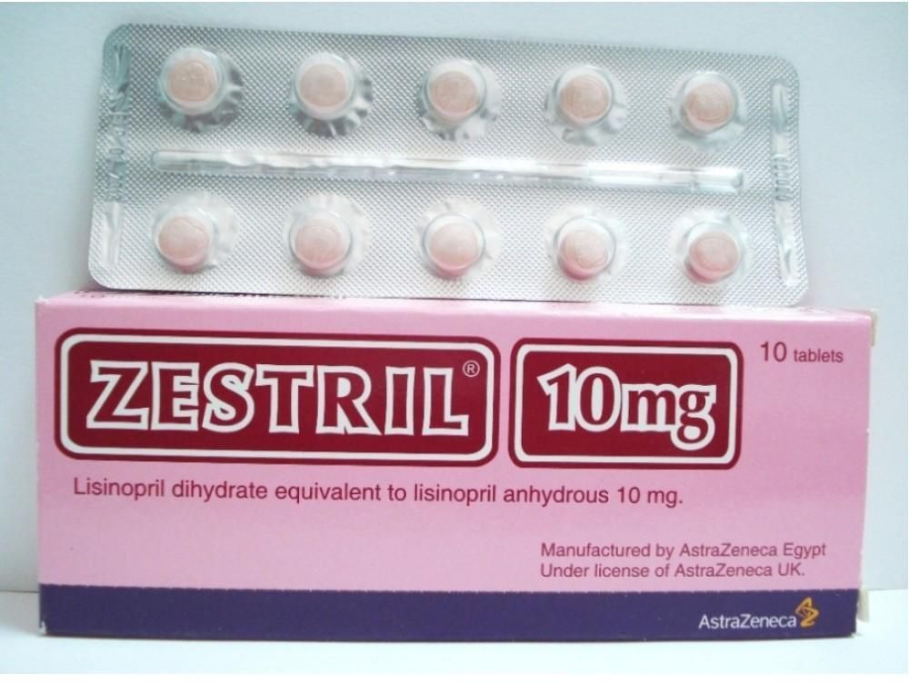 ZESTRIL 10 MG 10 TAB
