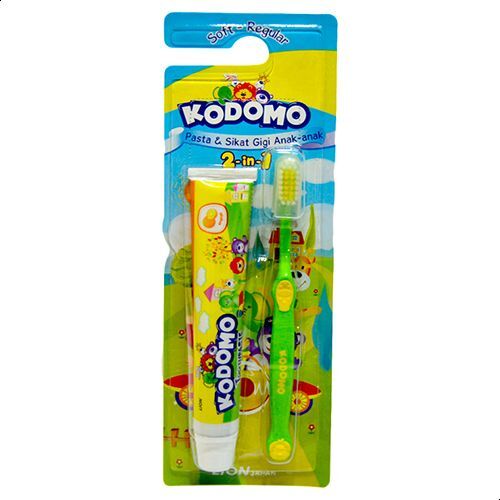 فرشاة و معجون اسنان 2 في 1 للاطفال 1 من كودومو
