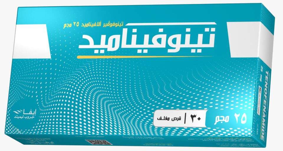 تينوفيناميد 25 مجم 30 قرص
