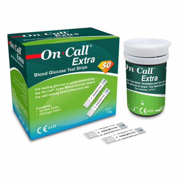 On Call اكسترا شرائط تحليل السكر 50 شريط