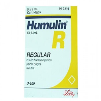 Humulin R 100I.U/ml 5*3ml cartridges - Order Now | Vezeeta Pharmacy