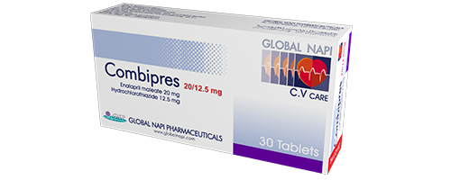 Combipress 20/12.5 mg - 30 Tablet - Order Now | Vezeeta Pharmacy