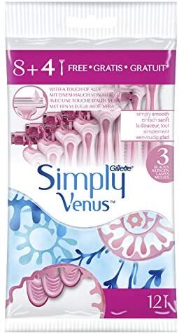 Gillette Venus Simply 8 + 4 Free Razors