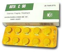RUTA C 60MG 20 TAB.