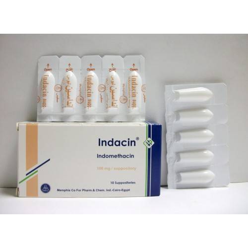 INDACIN 100 MG 10 SUPP