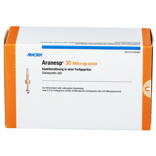 Aranesp 30mcg 4 prefilled syringes - Order Now | Vezeeta Pharmacy