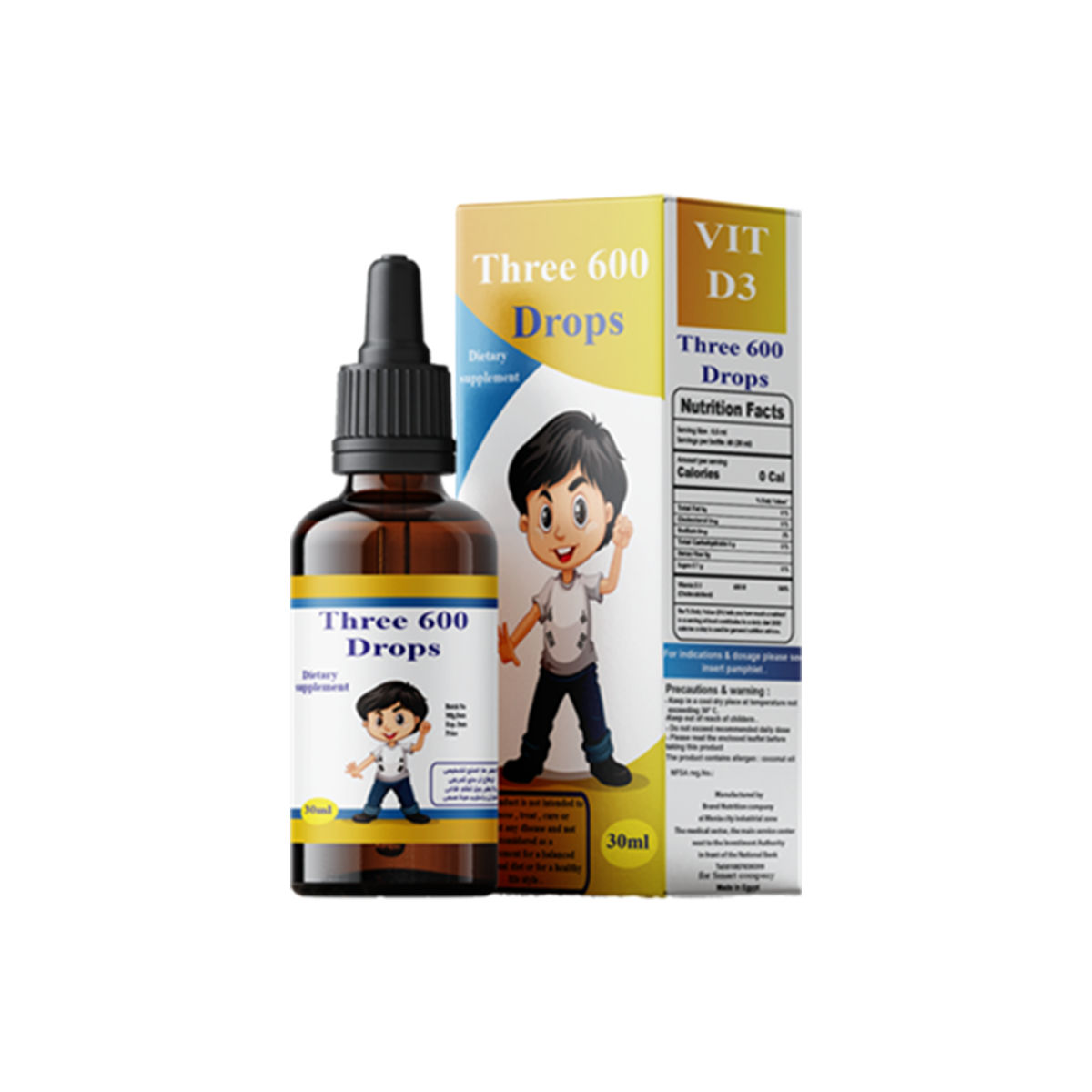 Three 600 Drops 30 ML