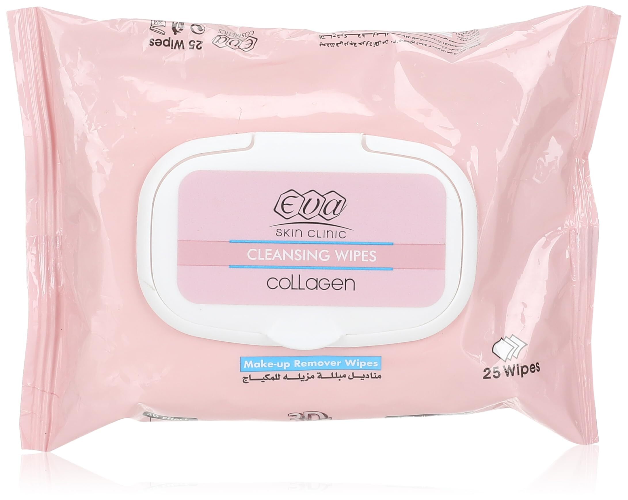 ايفا كولاجين مناديل مبللة للوجه 25 منديل عرض