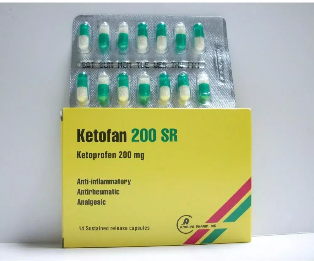 KETOFAN -S R- 200 MG 14 CAP