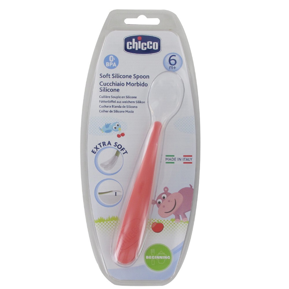 Chicco Baby Silicon Spoon (+6M) Color