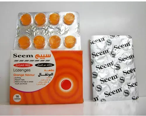 سييم اقراص استحلاب بالبرتقال خالي السكر - 16 قرص