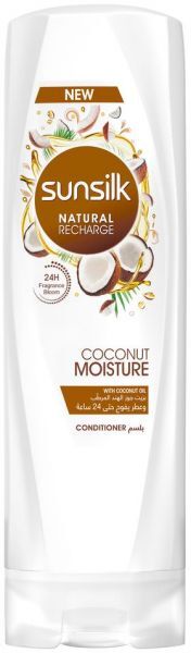 صانسيلك بلسم للشعر بزيت جوز الهند المرطب ناتشورال ريتشارج 350 مل