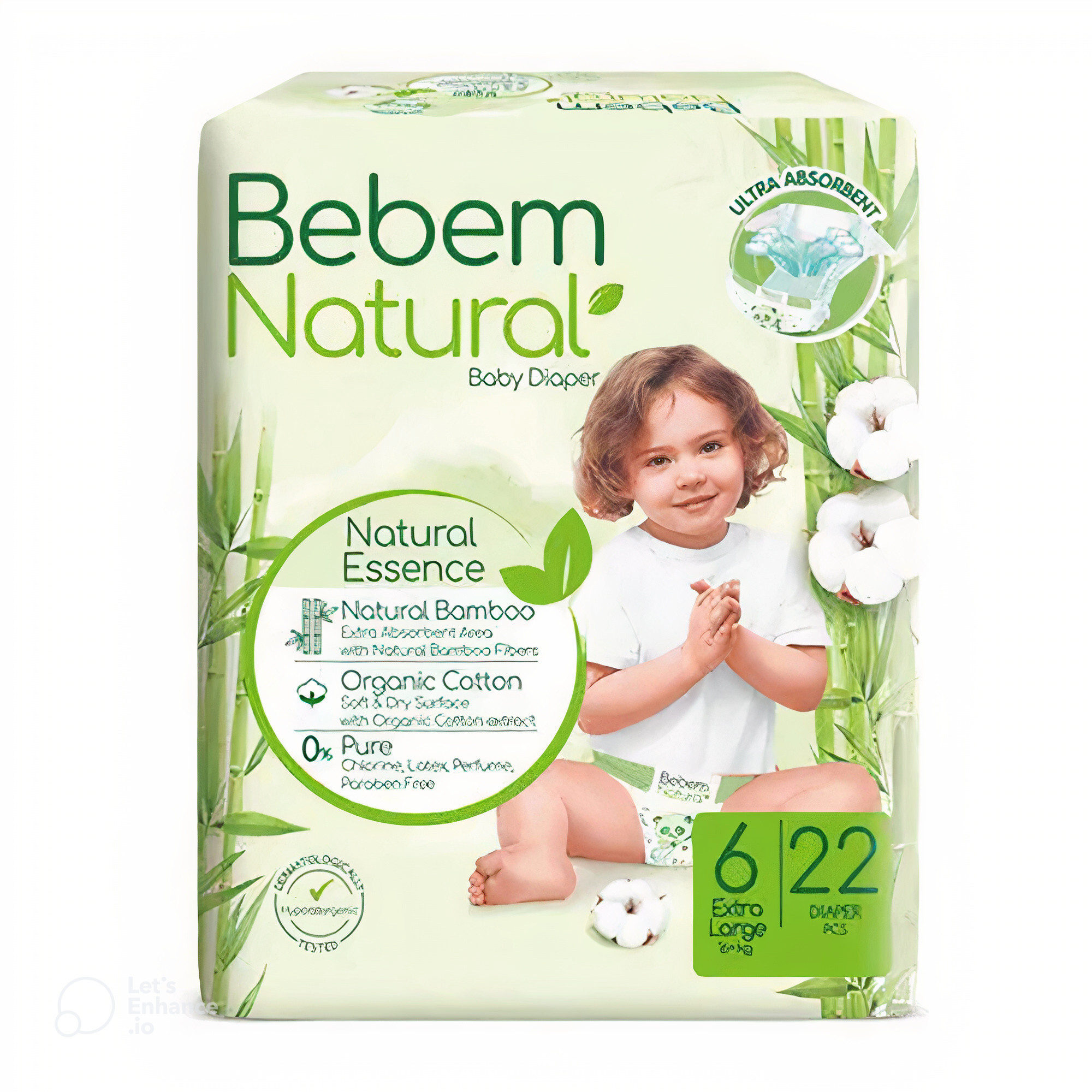 حفاضات بي بم مقاس 6 عبوة اقتصادية 22 قطعة