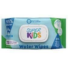 مناديل سوبر كيدز المبللة - 72 منديل