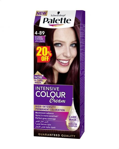 كريم صبغة الشعر المركز من باليت 4-89 باذجان مكثف - 50 مل عرض