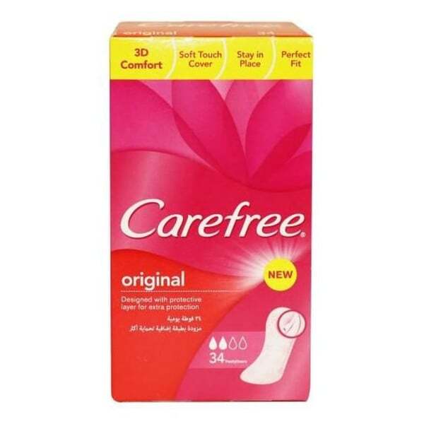 Carefree Original Pantyliners 34 Pcs