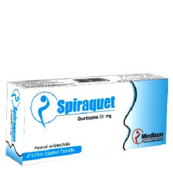Spiraquet 25 mg - 20 F.C. Tablet