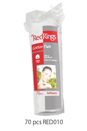 Red Rings Cotton Pads - 70 PCS