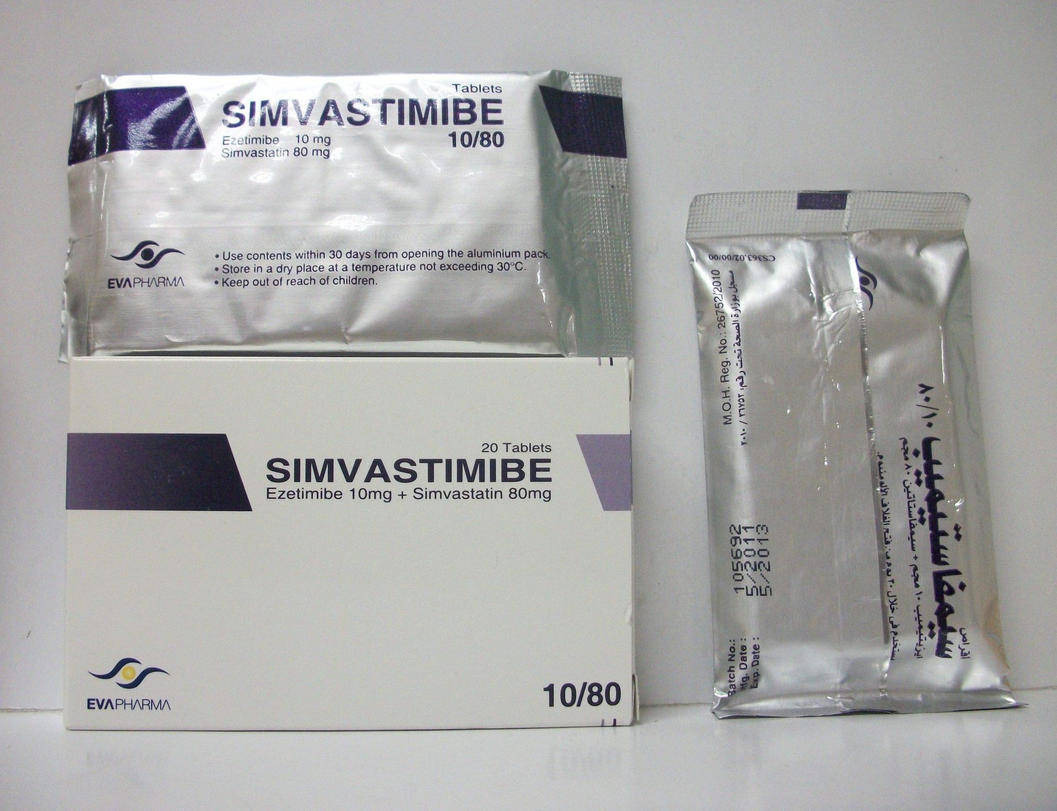 سيمفاستيميب 10/80مجم 20 اقراص