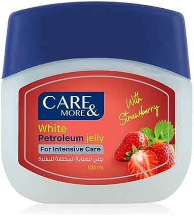 كير اند مور بيتروليم جيلي بالفراولة للعناية بالبشرة - 100 مل