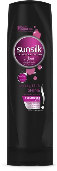 صانسيلك بلسم لمعان ساحر للشعر الاسود 350 مل