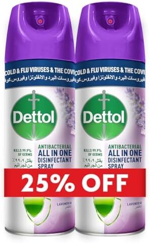 ديتول - مطهر بخاخ للأسطح كريسب بريز 450 مل 1+1 عرض 25%