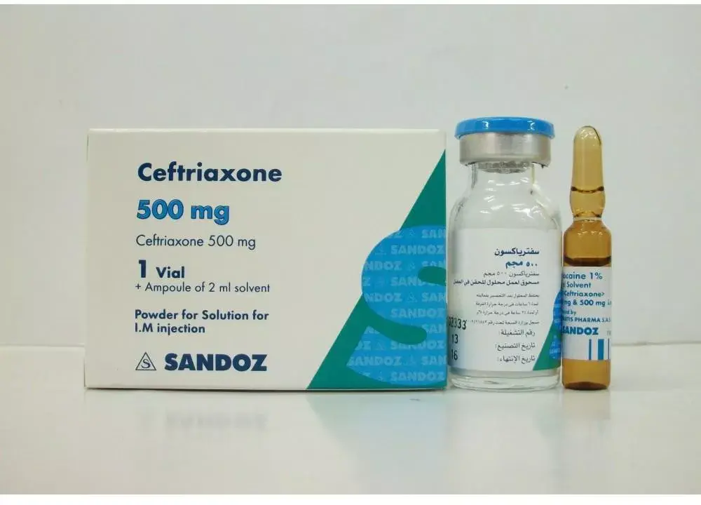 Ceftriaxone 500 Mg I M Vial Sandoz Order Now Vezeeta Pharmacy