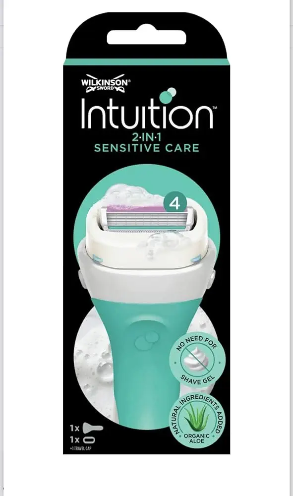 شيك إنتويشن 2 في 1 للعناية الحساسة 4 شفرات