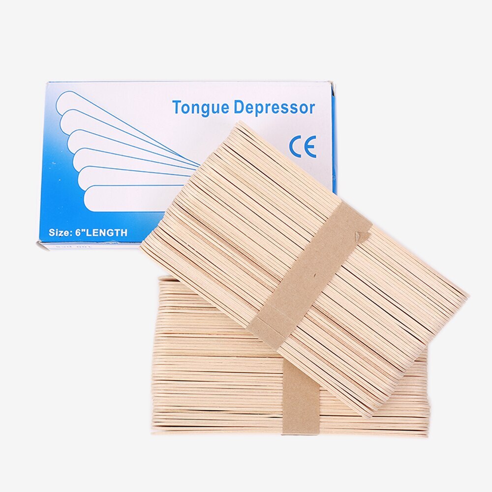 WOODEN TONGUE DEPRESSOR خافض لسان خشب