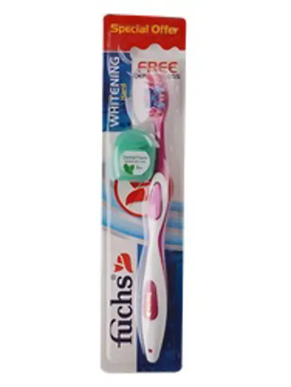 فوكس فرشاة تبيض الاسنان هارد + خيط تنظيف الاسنان