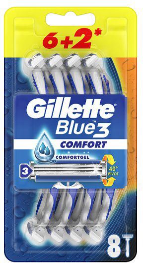 جيليت بلو 3 شفرات حلاقه 8 قطع
