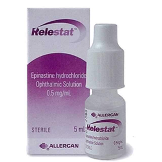 Relestat eye drops