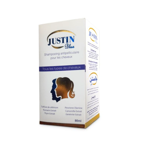 justin blue shampoo 80ml