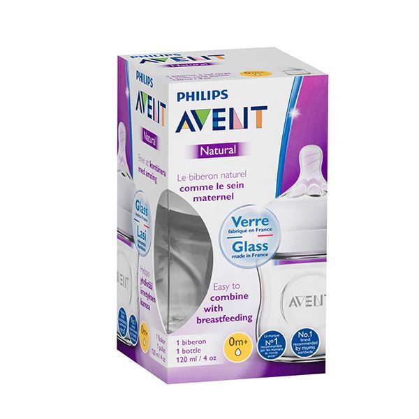 avent glass natural bottle 120 ml