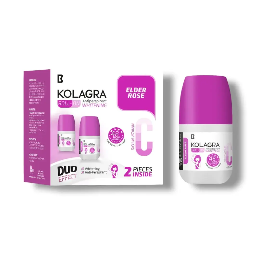 Kolagra Whitening Roll-On Elder Rose 1+1 Offer
