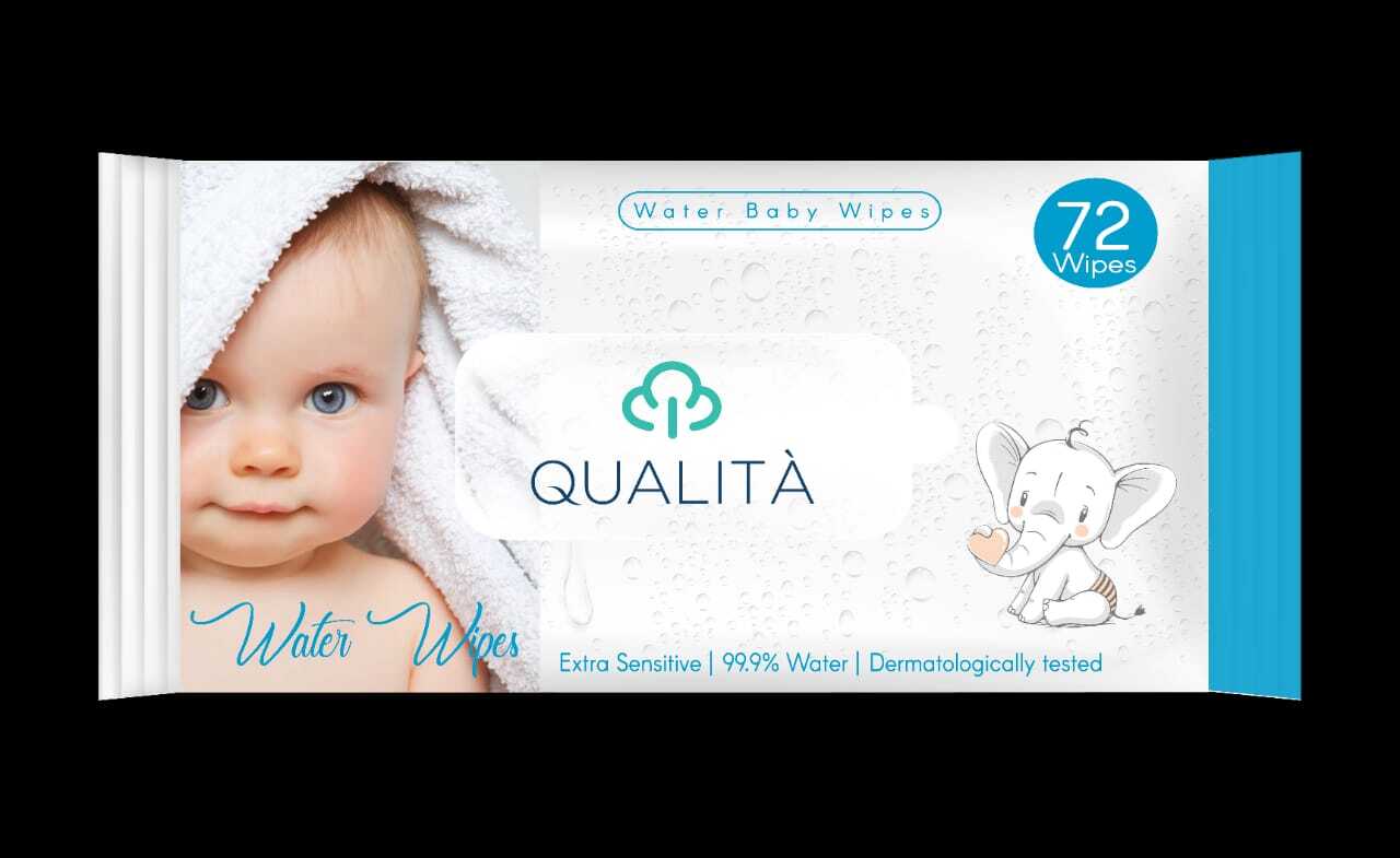 كواليتا مناديل اطفال ووتر مناديل مبللة -72 منديل