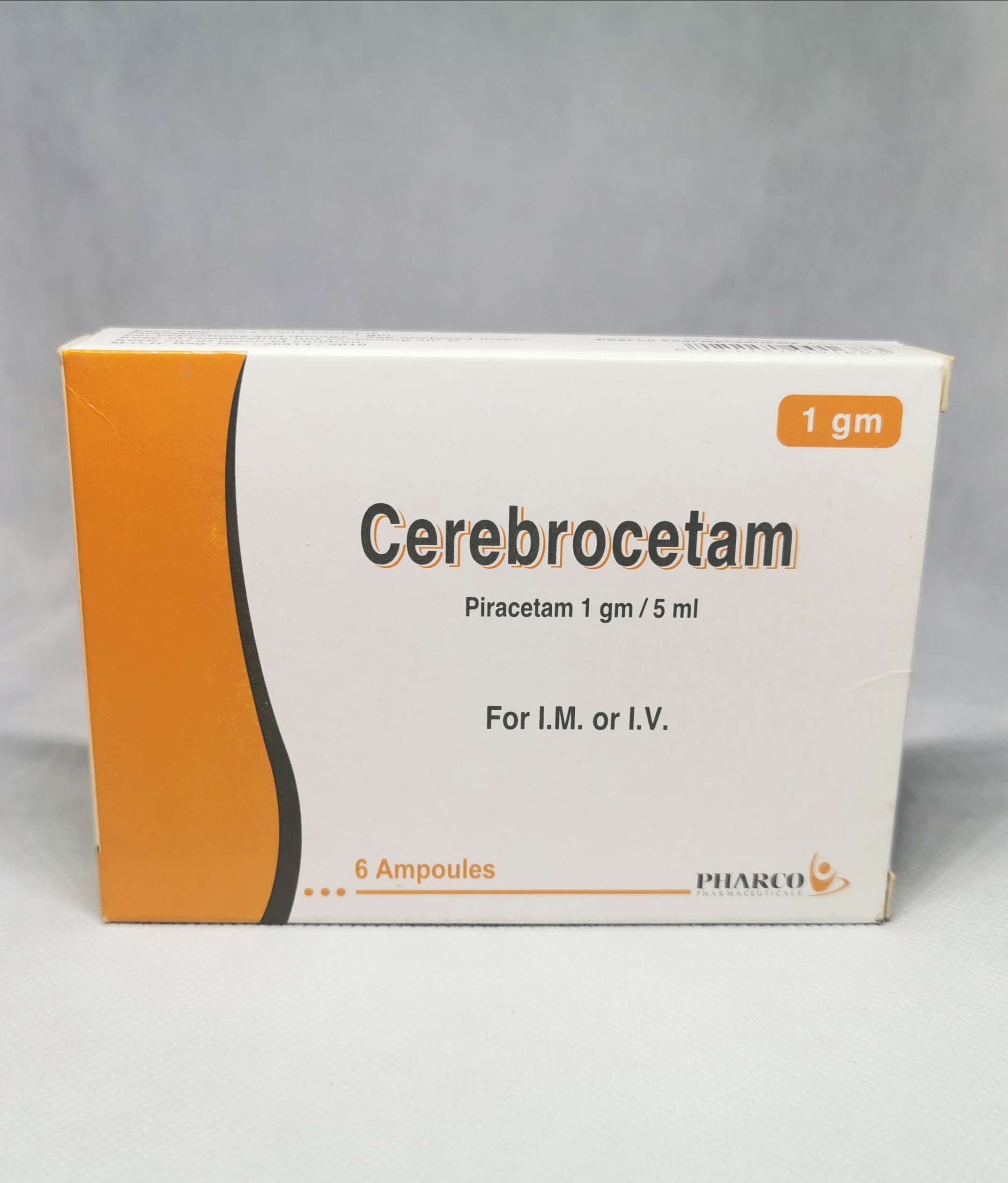 سريبروسيتام 1جم/5مل 6 امبولات