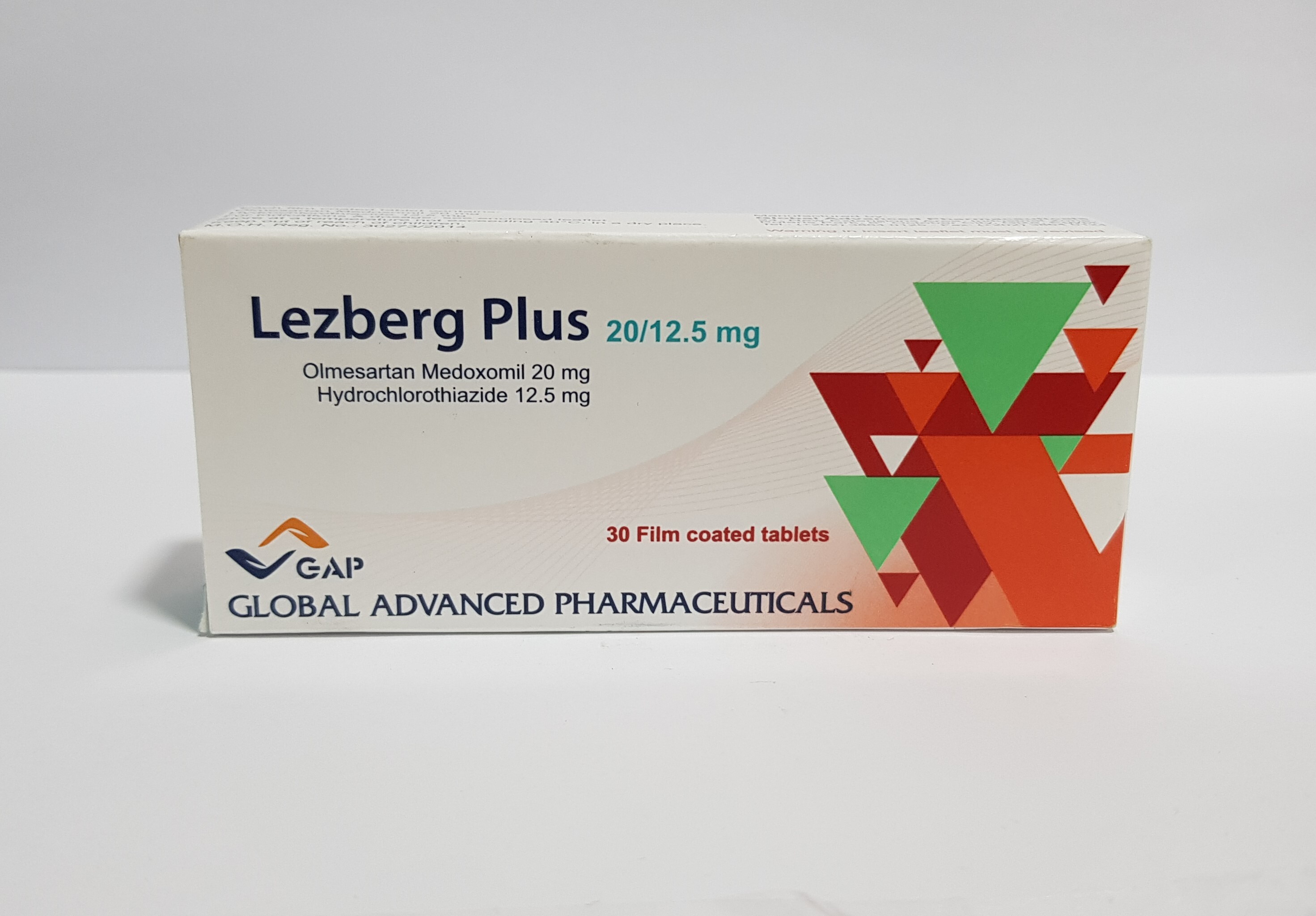 ليزبيرج بلس 20 / 12.5 مجم 30 قرص مغلف