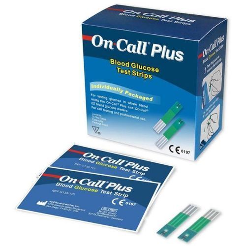 On Call بلس شرائط تحليل السكر 50 شريط